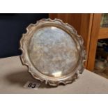 1930 Hallmarked Sheffield Silver Presentation Salver Plate, by Cooper Brothers & Sons, 296g, approx