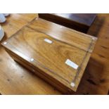 Oak and Mother of Pearl Cased Canteen of Cutlery