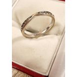 White Gold & Diamond 9ct Eternity Ring, size N+0.5