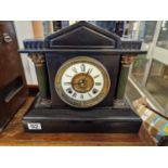 American 1920's Ansonia Slate Mantel Clock