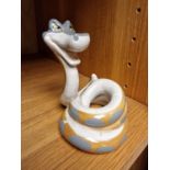 Ceramic Disney Kaa Snake from Jungle Book