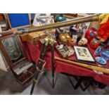 Vintage Brass Ship's Telescope & Tripod