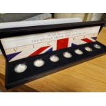 VE Day Anniversary Silver 925 Proof 7pc 50p Coin Set