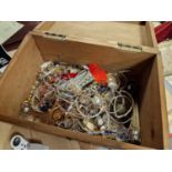 Box of Various Pieces of Costume Jewellery inc some 925 Silver