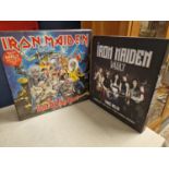 Pair of Iron Maiden items, comprising 4-vinyl LP Record box set "Best of the Beast" and "the Iron Ma