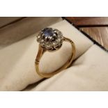 9ct Gold & Blue Topaz Dress Ring