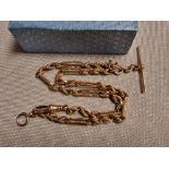 9ct Gold T-Bar Link Chain - 23.3g
