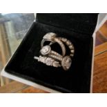 Box of Five 925 Silver White Stone Rings