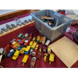 Large Collection and Box of Die Cast Toys Cars and Lorries inc Corgi, Lesney etc