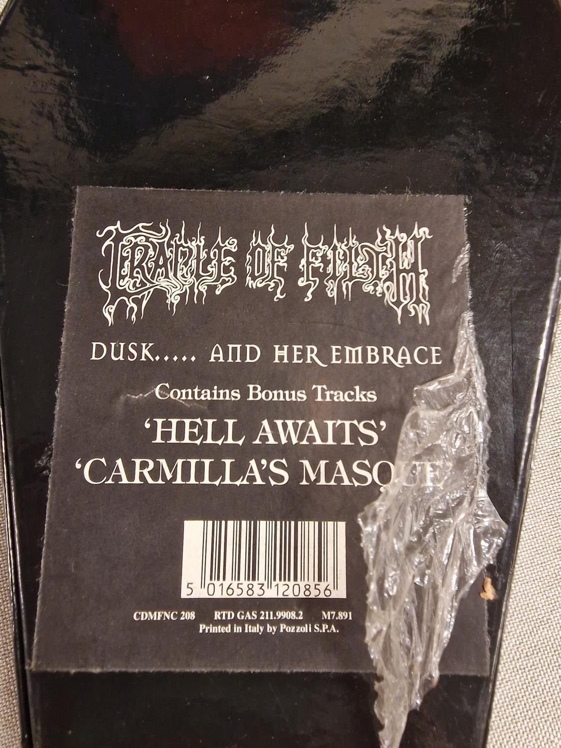 Pair of Music Releases by Black/Death Metal band Cradle of Filth, comprising "Dusk & Her Embrace" li - Image 3 of 4