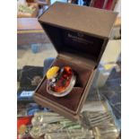 Vintage Boxed Silver 925 Amber Ring