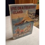 First Edition of Enid Blyton's 1942 Book, Five on Treasure Island