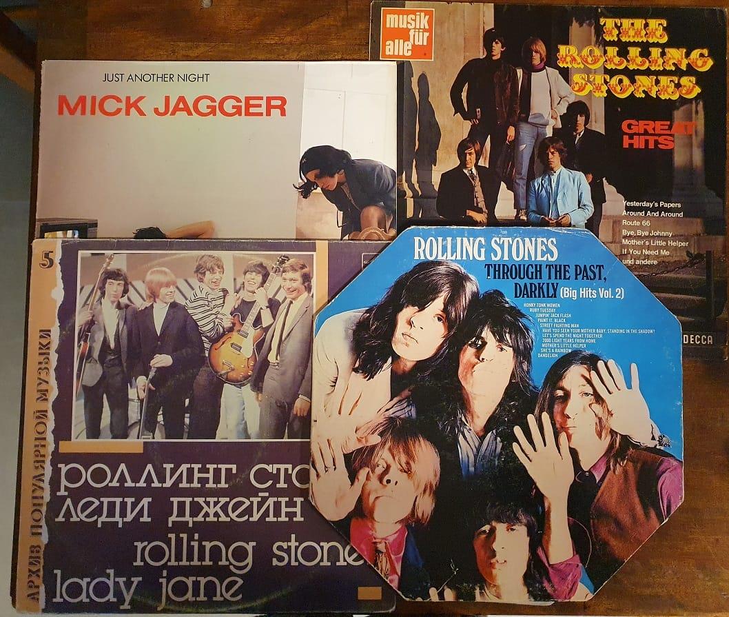Trio of International Pressing Rolling Stones Vinyl Records