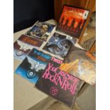 Set of Seven 7" Vinyl Records Heavy Metal releases to include Iron Maiden, Sepultura, Saxon etc inc