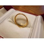 22ct Gold Wedding Band Ring, 3.27g
