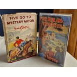 Pair of First Edition Enid Blyton Books, Five Go to Mystery Moor, and Five Run Away Together