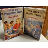Pair of First Edition Enid Blyton Books, Five on Finniston Farm, and Five on a Secret Trail