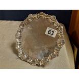 Birmingham Hallmarked Silver Silver Plate - approx 260g