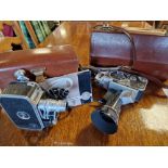 Pair of Cased Bolex Paillard Cine Cameras - B8 Twin Lens and a Zoom Reflex