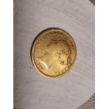 1880 Shield Back Young Victoria Half Sovereign Gold Coin