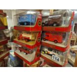 Group of Six Matchbox Models of Yesteryear Die-Cast Trucks and Lorries with Advertising - all mint &