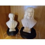 Pair of Miniature Decorative Composer Busts inc Beethoven