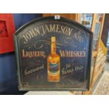 1940s John Jameson & Sons Liquer/Whiskey Wooden Advertising Sign - W 61cm - Breweriana Interest