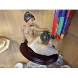 Lladro Gres Lady in the Bathtime Figure