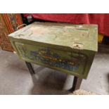 WWII Ammo Box Military Re-Purposed Table