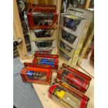 Group of Twelve Matchbox Models of Yesteryear Die-Cast Trucks and Lorries with Advertising - all min