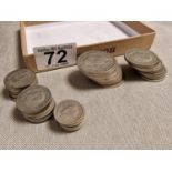 Collection of 1920-1946 George IV Coins - Half Crown, Two Shillings, One Shilling, Sixpence - 369g t