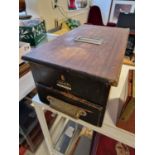 Vintage Adsit Wooden Cash Drawer Till