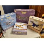 Group of 4 Corgi Aviation Archive WWII Die Cast Fighter Plane Model Toys - 1:72 Models AA36702 Junke