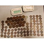 Two Tins of Chinese Coins/Currency - including some early ones