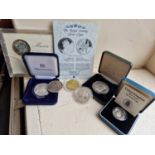 Collection of Silver Proof Coins inc Royal Famiy Examples - weight 147g