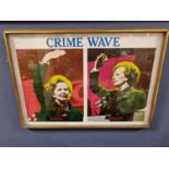 1980's South Atlantic Souvenirs (SAS) Pop Art Margaret Thatcher 'Crime Wave' 210135 Political Print