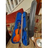Various Violin Accessories inc Bows, Student violin A/F