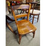 Child's Antique Oak Bedroom Chair