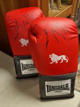 Pair of Signed Boxing Gloves - Signed Sporting Memorabilia, but by who?