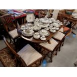 Great Quality Oak Six-Chair Dining Suite and Table - from Websters