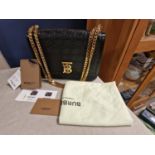 Ladies Burberry Quilted Monogram Shoulder Bag - Excellent Condition and with Tags