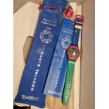 Swiss Swatch Watch Boxed Crystal Surprise 1994 Designer Watch