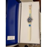 Boxed Swatch 2004 Athens Olympics Designer Watch - Kyklos Galazio 1829/2004