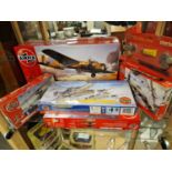 Collection of Five Airplane/Aviation/Bi-Plane Model Kits