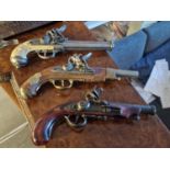Trio of Reproduction Military/Wild West Pistols