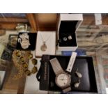 Collection of Jewellery inc 925 Silver Locket Bracelets, Pandora 'Mum' charm etc, plus a Skagen watc