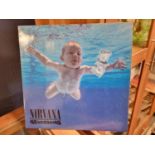 First LP Vinyl Record Pressing of Nirvana Nevermind 1991 Grunge Rock Classic, on Geffen Records