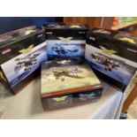 Group of 4 Corgi Aviation Archive 1:48 Models RAF Fighter Planes AA338102 Sopwith Camel, AA37803 Alb