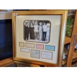 Framed 'Carry On' Mid-Sixties Cast Photo with Autographs from Charles Hawtrey, Kenneth Williams, Hat