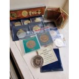 Various Commemorative New Zealand and Turks & Caicos Crown Coins + a Silver Proof Turks & Caicos 20